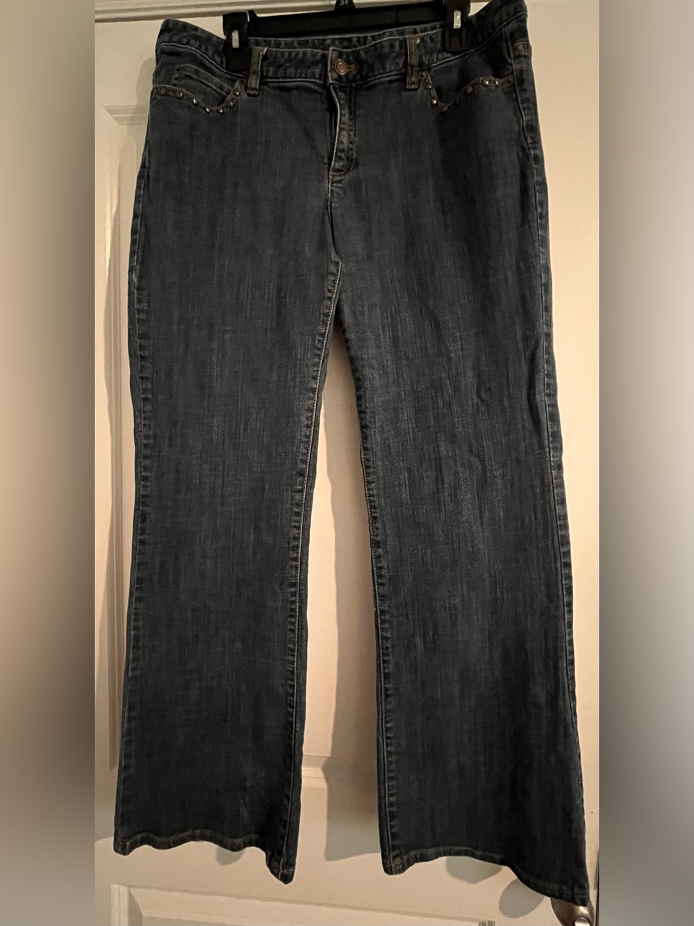 Michael Kors Women's Embellished Studded Boot Cut Jeans - 14
